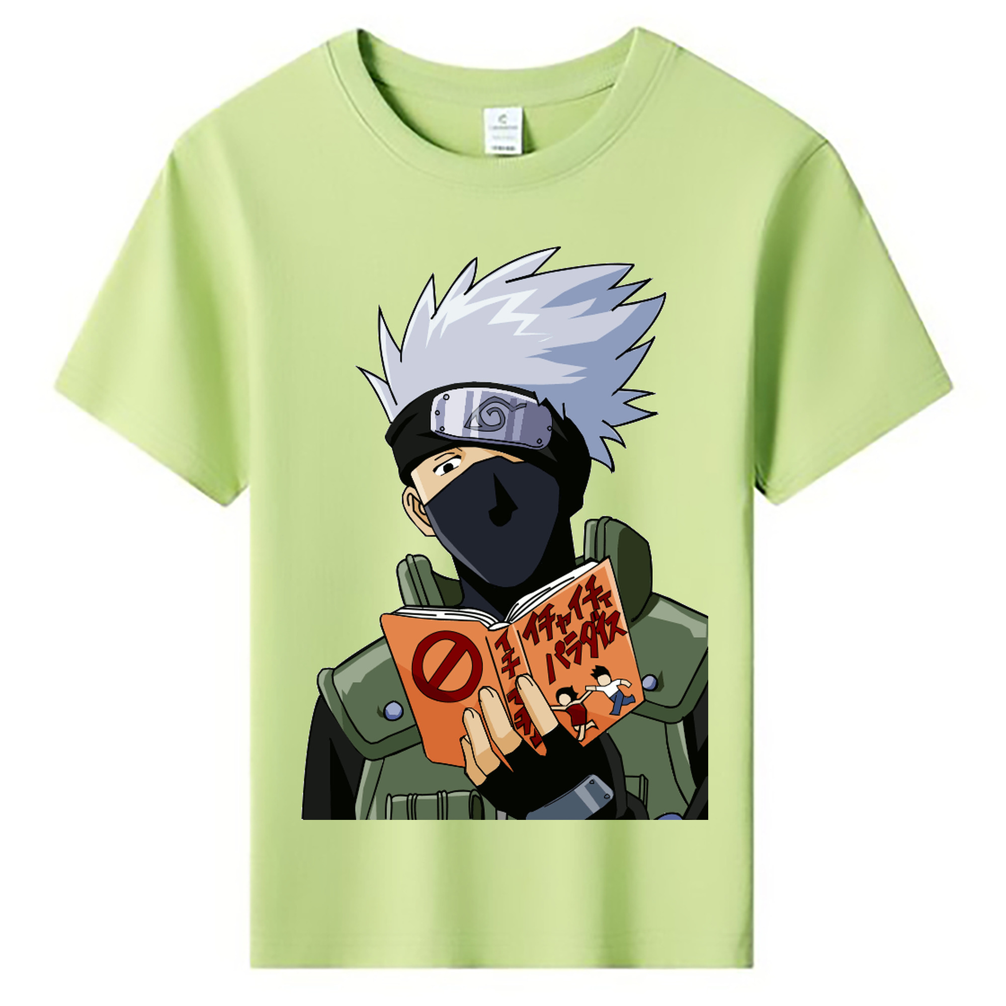 （画像用） NARUTO -ナルト- はたけ カカシ Hatake Kakashi 綿100％キッズTシャツ（フロントプリント）